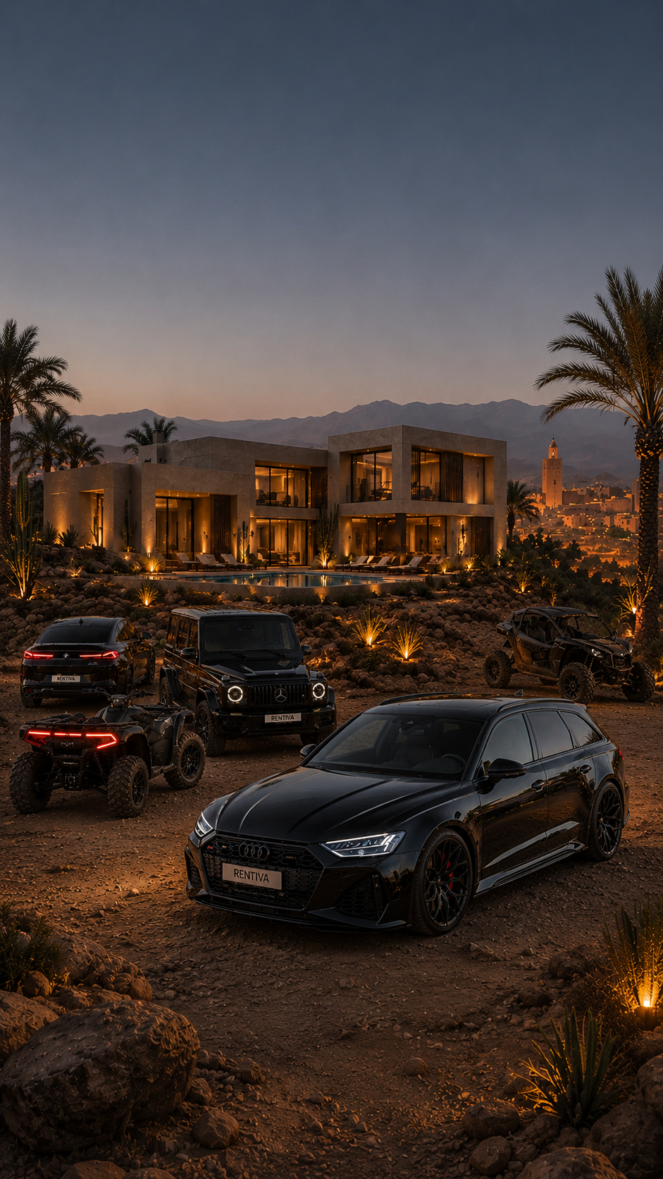 Complete Rentiva luxury Marrakech scene